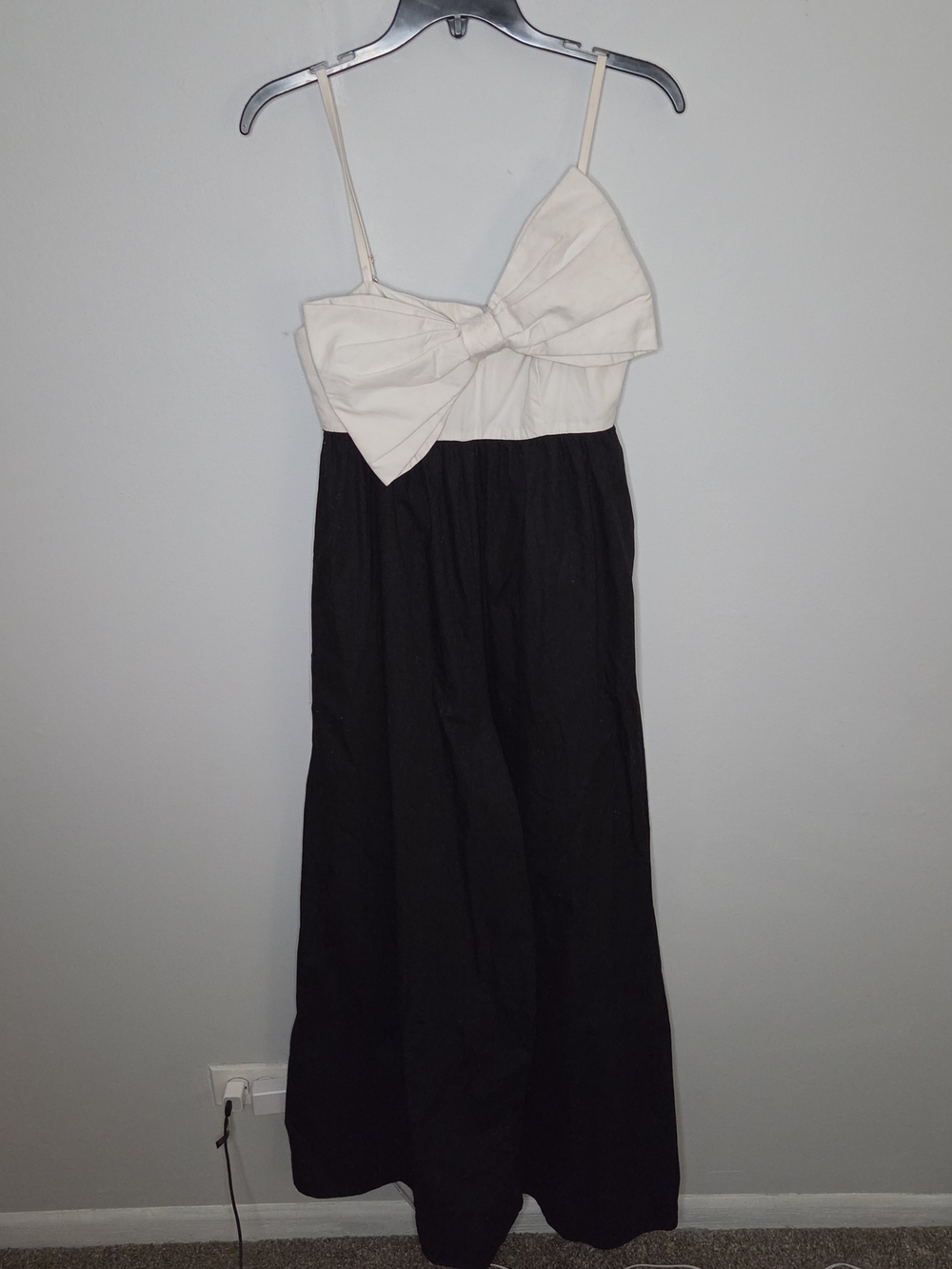 Hutch Contrast Bow Linen Blend Jumpsuit Size S